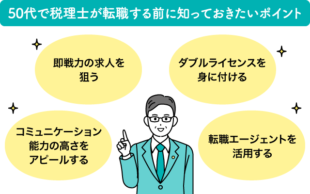 50代税理士の転職におけるポイント